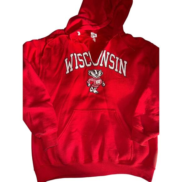 WISCONSIN BADGERS HOODIE SIZE medium M - Picture 1 of 3